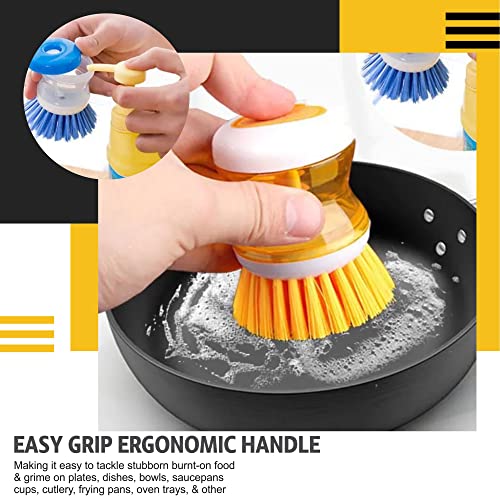 Soap-Dispensing Dish Brush for Heavy-Duty Scrubbing