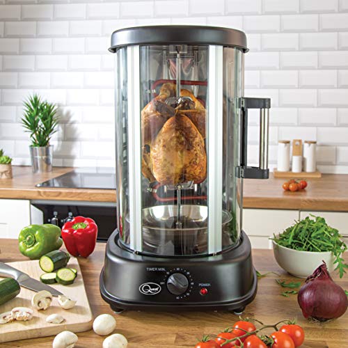 Quest Electric Rotisserie Grill - Perfect for Kebabs, Skewers, and Roasts