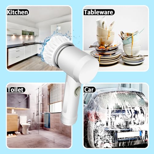 Electric Spin Scrubber for Bathroom, Kitchen, and More