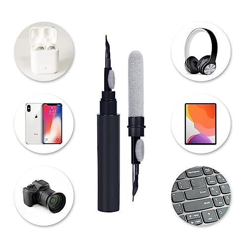 3-in-1 AirPods Cleaner Kit with Soft Brush (Black)