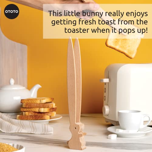 Bunny Toaster Tongs - Multipurpose Wooden Gadgets