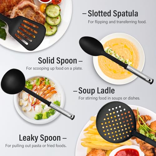 37 Piece Kitchen Utensils Set with Stainless Steel Gadgets