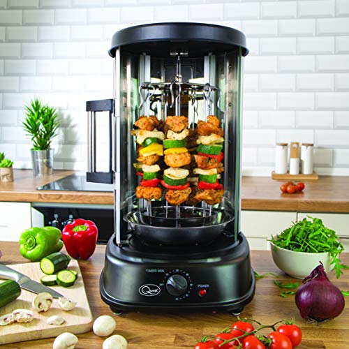 Quest Electric Rotisserie Grill - Perfect for Kebabs, Skewers, and Roasts