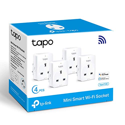 Tapo Smart Plug: Alexa & Google Home Compatible (4-pack)