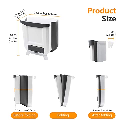 Foldable Kitchen Bin for Cupboard Door - 8L
