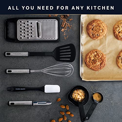 25-Piece Black Nylon Kitchen Utensil Set