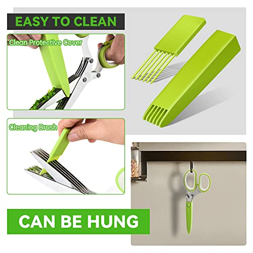 Senbos Herb Scissors: 5 Blades, Multifunctional Kitchen Essential