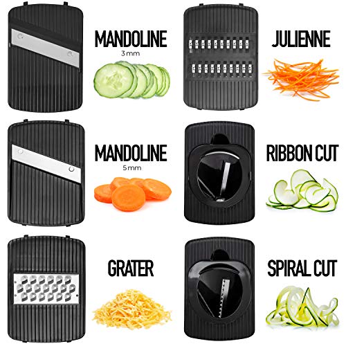 6-in-1 Veggie Slicer and Spiralizer - Professional Kitchen Gadget