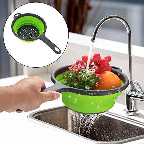 Collapsible Silicone Colander Set - 3 Pieces