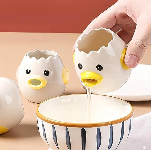 VSREI Ceramic Egg Separator - Yellow Chicken