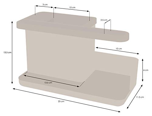 simplywire Sink Tidy/Caddy - Kitchen Organiser - Grey/White