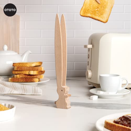 Bunny Toaster Tongs - Multipurpose Wooden Gadgets