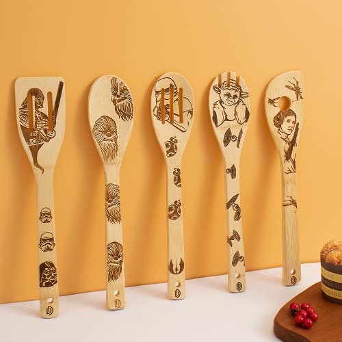 Star Wars Burned Wooden Cooking Spoons - Premium Quality