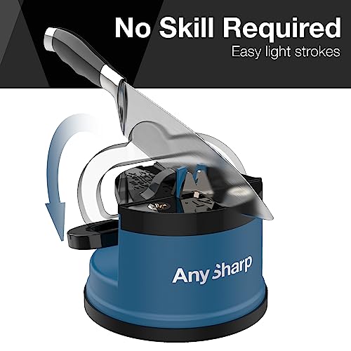 AnySharp Knife Sharpener: Hands-Free, PowerGrip Suction