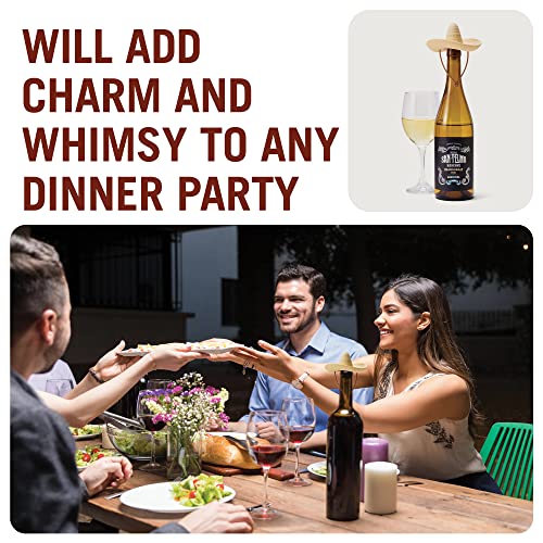 Sombrero Shaped Wine Stopper by Monkey Business