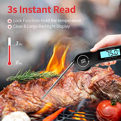 DOQAUS Instant Read Meat Thermometer with LCD Screen