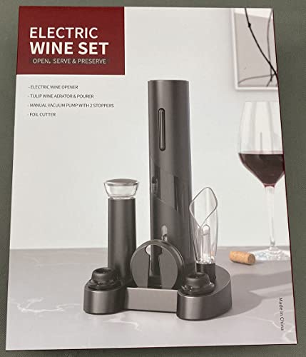 AIKARO Electric Wine Bottle Opener with Base