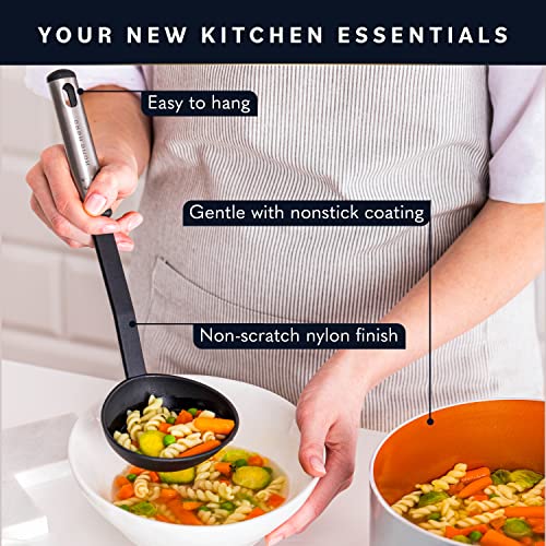 25-Piece Black Nylon Kitchen Utensil Set