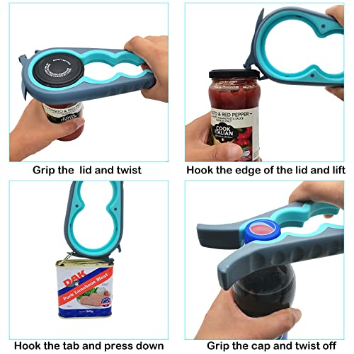 Easy Open Jar and Can Opener for Weak Hands