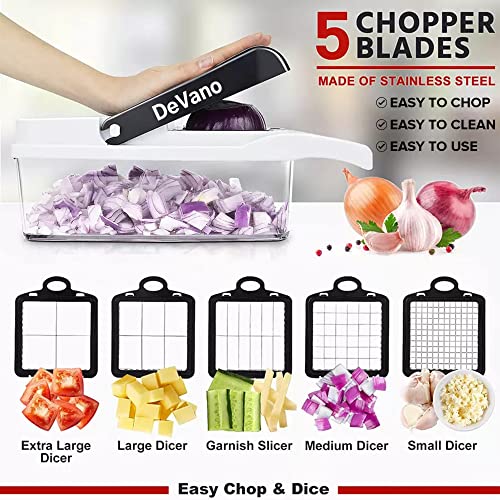 DeVano Pro - 24 in 1 Vegetable Chopper - Multifunctional