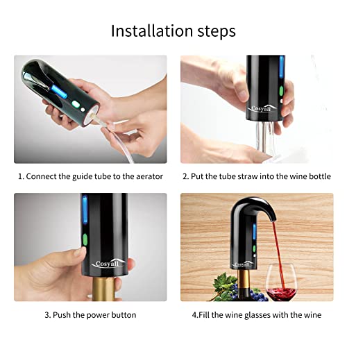 USB Rechargeable Electric Wine Aerator - Portable & Rapid