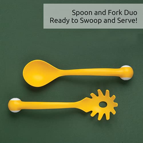 BPA-Free Food Safe Pasta and Salad Server - Fun Kitchen Gadgets