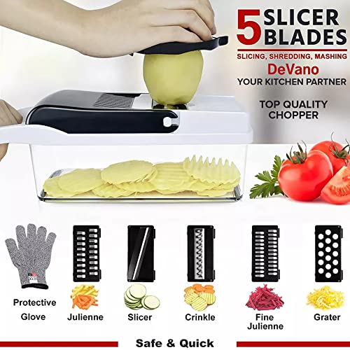 DeVano Pro - 24 in 1 Vegetable Chopper - Multifunctional
