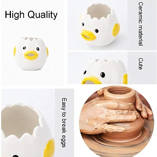 VSREI Ceramic Egg Separator - Yellow Chicken