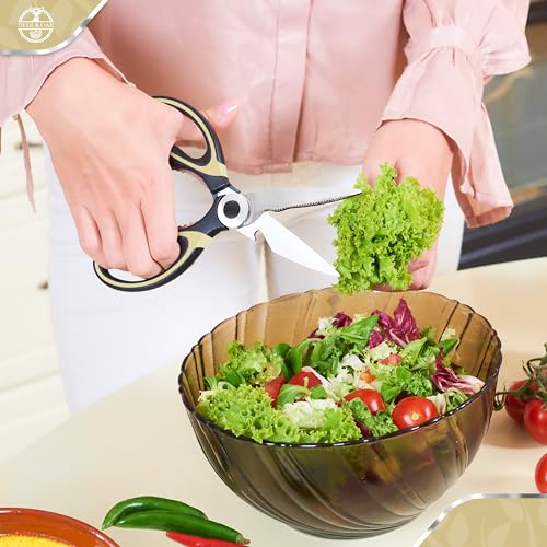 Premium Deer & Oak Heavy Duty Kitchen Scissors