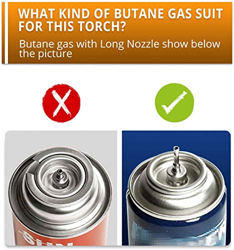 Adjustable Flame Blow Torch for Kitchen and More
