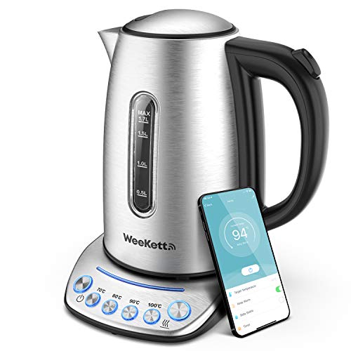 Smart Kettle - Voice Controlled, Variable Temperature, Stainless Steel