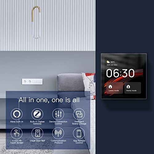 MOES Smart Home Control Panel with Alexa & Tuya Hub