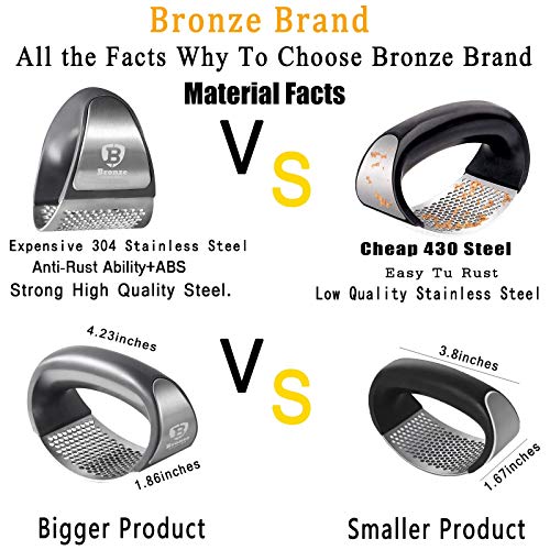 Bronze® Garlic Press Rocker Set: Simplify Cooking!