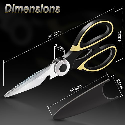 Premium Deer & Oak Heavy Duty Kitchen Scissors