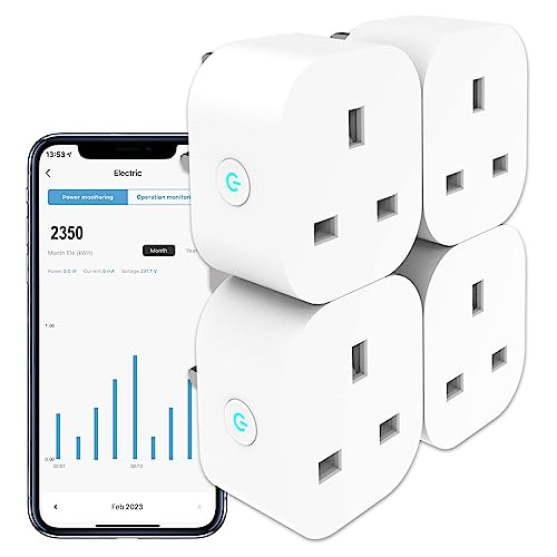 4-Pack ANTELA Smart Plug: Energy Monitoring, Alexa Voice Control