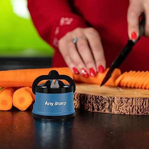 AnySharp Knife Sharpener: Hands-Free, PowerGrip Suction