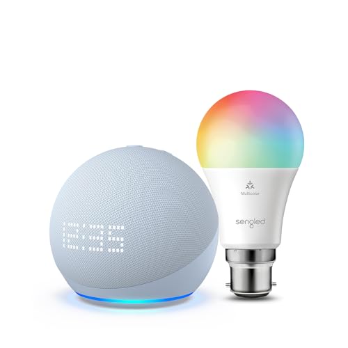 Echo Dot (5th gen) with clock + Sengled LED Bulb