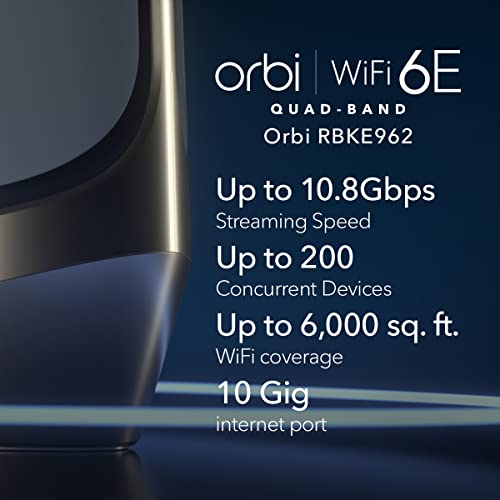 NETGEAR Orbi WiFi 6E Mesh System - Ultra-Fast Router