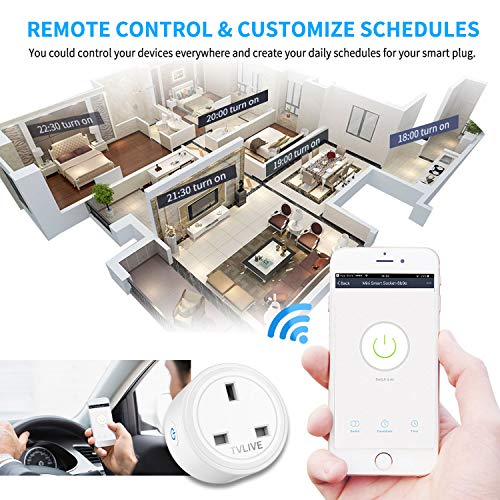 Smart Plug 2 Pack - Voice Control, Schedule, Remote Control