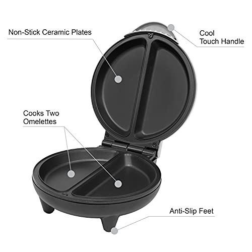 Electric Omelette Maker - Easy Non-Stick Cooking Plate