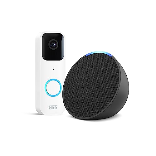 Smart Home Starter Kit: Blink Video Doorbell + Echo Pop