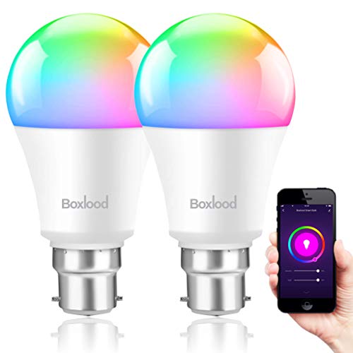 RGB WiFi Smart LED Bulb, Voice Control, B22 Bayonet