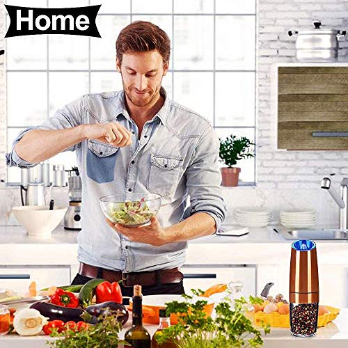 Electric Salt and Pepper Mill Set with LED Light