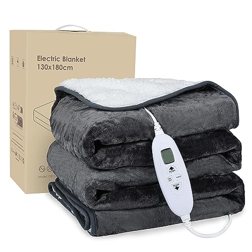 Electric Heated Blanket Throw with Timer and Auto Off