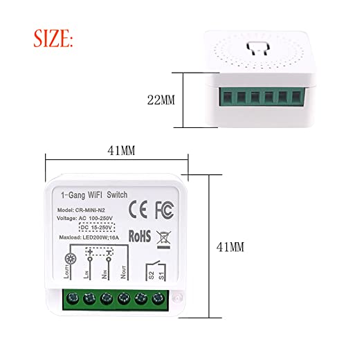 Smart Light Switch Compatible with Alexa and Google Home