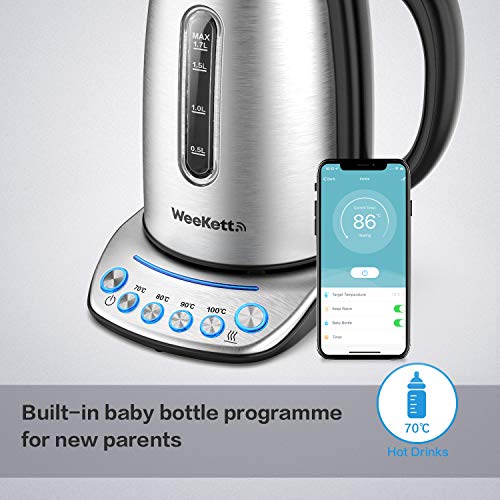 Smart Kettle - Voice Controlled, Variable Temperature, Stainless Steel
