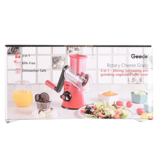 Kitchen Rotary Cheese Grater & Vegetable Slicer