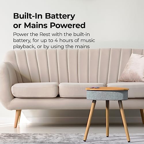 i-box Smart Table with Bluetooth Speaker & Wireless Charger
