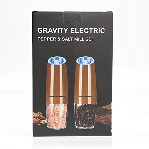 Electric Salt and Pepper Mill Set with LED Light