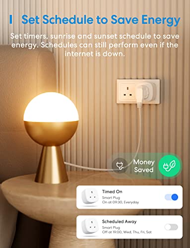 WiFi Smart Plug with Remote Control for Alexa, HomeKit, and Google Home